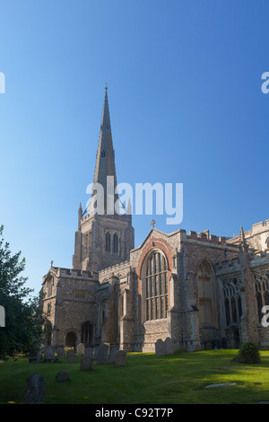 La chiesa di San Giovanni Battista a Thaxted, Inghilterra Foto Stock