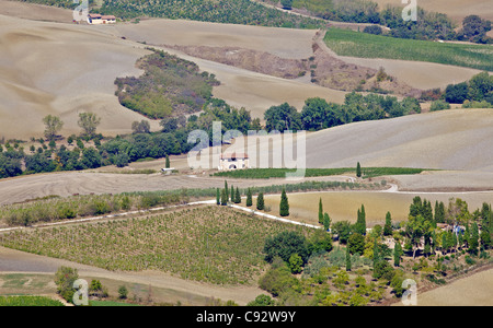 Colline della Toscana Foto Stock