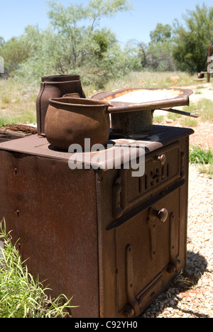 Arltunga fu ufficialmente Australia centrale la prima città nata al di fuori di un Gold Rush che ora è una riserva storica e città fantasma. Foto Stock