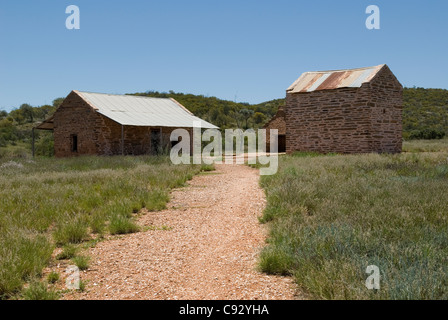 Arltunga fu ufficialmente Australia centrale la prima città nata al di fuori di un Gold Rush che ora è una riserva storica e città fantasma. Foto Stock