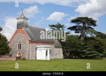 Inghilterra, Kent, Lullingstone. Lullingstone Castle è uno dei più antichi Englands family estates, risalente al tempo di Domesday. Foto Stock