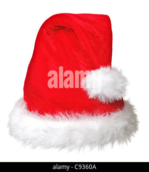 Bella immagine di santa claus cap su bianco Foto Stock