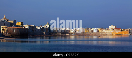 Sicilia, Italia, Europa occidentale; Trapani il porto di pesca Foto Stock