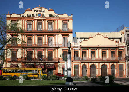 Fabbrica di Tabacco Partagas in Avana, Cuba. Foto Stock