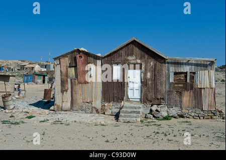 Vecchia casa nella periferia di Luederitz Namibia Foto Stock