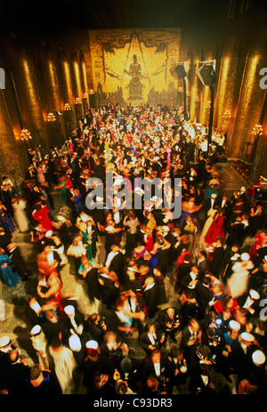 Ballare in sala dorata al Municipio di Stoccolma durante Premi Nobel Foto Stock