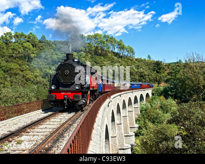 Treno storico: Train des Cévennes, Francia. Foto Stock