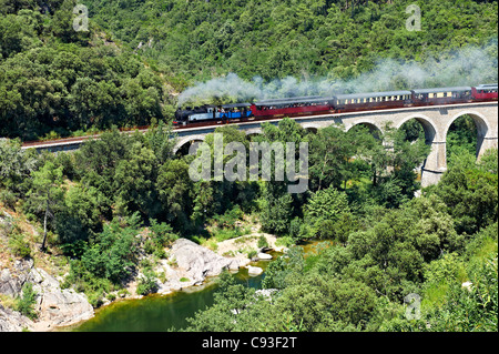 Treno storico: Train des Cévennes, Francia. Foto Stock