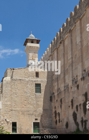 La moschea di Ibrahim, grotta di Machpela a Hebron, Palestina Foto Stock