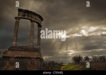 Le rovine della tomba del Istacidii, a Pompei, Italia Foto Stock