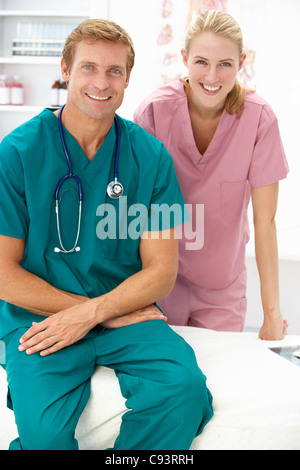 Ritratto di chirurghi medici Foto Stock