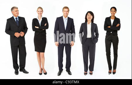 Gruppo misto di uomini e donne Foto Stock