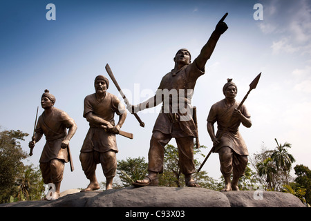 India, Assam, Jorhat, memorial onorare generale Borphukan Lachit proteggere Ahom Kingdon nella battaglia di Saraighat Foto Stock