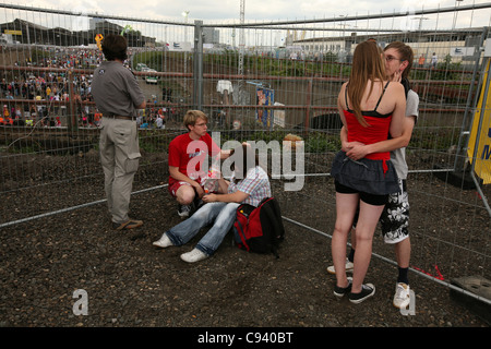 Love Parade 2010 a Duisburg, Renania settentrionale-Vestfalia (Germania). Foto Stock