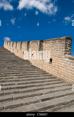 Grande Muraglia a Mutianyu vicino Pechino CINA Foto Stock