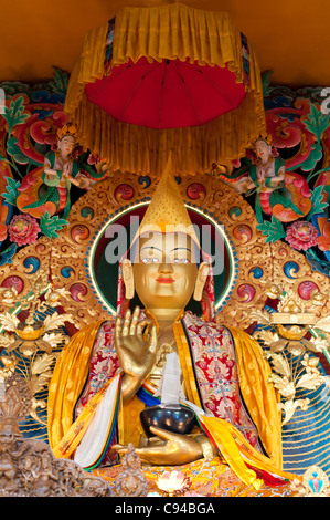 Il Buddha nel tempio di Kopan Kathmandu in Nepal Foto Stock