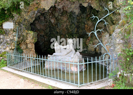 Sources de la Seine - sorgente del fiume Senna in Côte-d'o nei pressi di Digione in Francia orientale Foto Stock