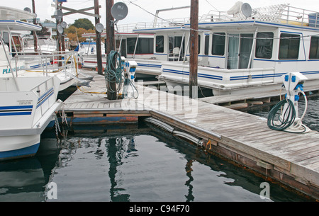 Case galleggianti in Brooklyn New York Foto Stock