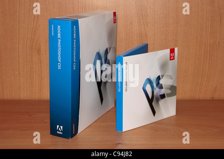 Adobe Photoshop CS5 Box Foto Stock