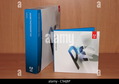 Adobe Photoshop CS5 Box Foto Stock