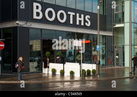 Le cabine store sul suo giorno di apertura, MediaCityUK, Salford Quays, Manchester, Inghilterra, Regno Unito Foto Stock