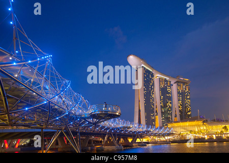 Il Marina Bay Sands Hotel, Singapore Foto Stock