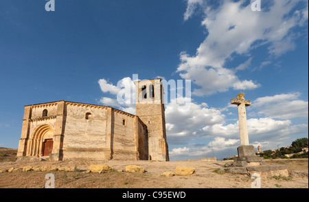 La vera chiesa a croce. La Iglesia de la Vera Cruz. Segovia, Spagna. Edificio templare Foto Stock