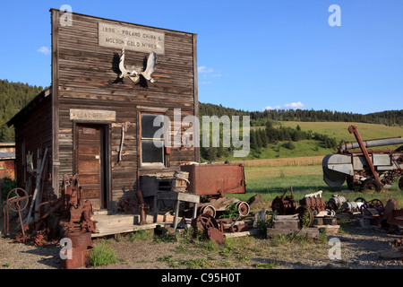 Immagine del vecchio ufficio di saggio in Molson, Washington. Foto Stock