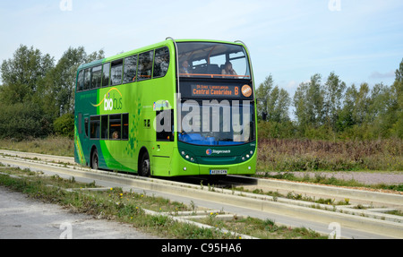 Bus guidato fen drayton cambridgshire regno unito Foto Stock