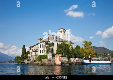 L'Italia, Piemonte, Lago d'Orta, l'Isola di San Giulio Foto Stock