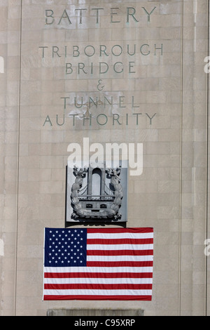 La batteria Triborough Bridge Autorità Tunnel Building di New York City Foto Stock