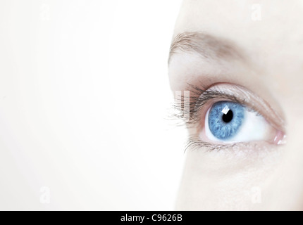 Occhio della donna. Foto Stock