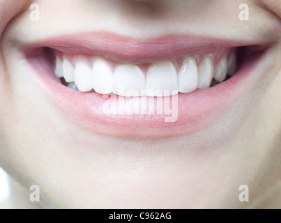 Sorriso della donna. Foto Stock