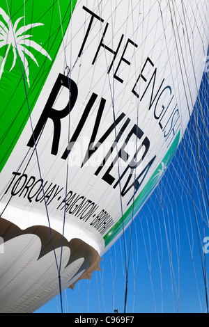 Regno Unito, Inghilterra, Devon, Torquay, volo in mongolfiera della Riviera inglese (dettaglio) Foto Stock