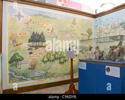 Winnie-the-Pooh Display, Biblioteca dei bambini, New York Public Library, NYC Foto Stock