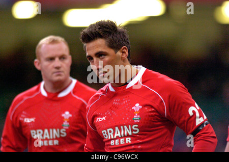 Gavin Henson il Welsh rugby internazionale. Foto Stock