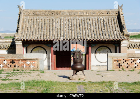 Tempio di Erdene Zuu monastero (khiid) Karakorum, Mongolia. Unesco - Sito Patrimonio dell'umanità. Foto Stock