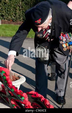 Ricordo Domenica,Veterano Jack Webb , 87, sbarcati a Juno Beach. 5° Battaglione Royal Berkshire reggimento, Foto Stock