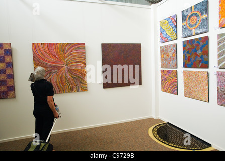 Aboriginal art gallery. Alice Springs, Territorio del Nord, l'Australia Foto Stock