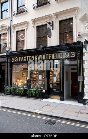 Paxton & Whitfield formaggio mercanti di venditore Foto Stock