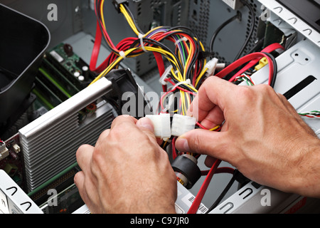 È ingegnere di supporto Foto Stock