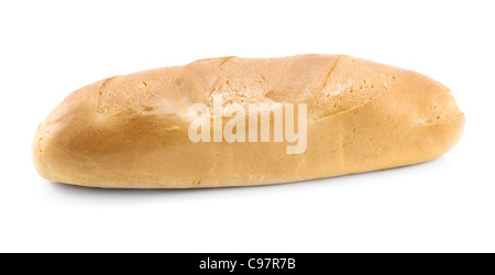 Il pane è isolato su uno sfondo bianco Foto Stock