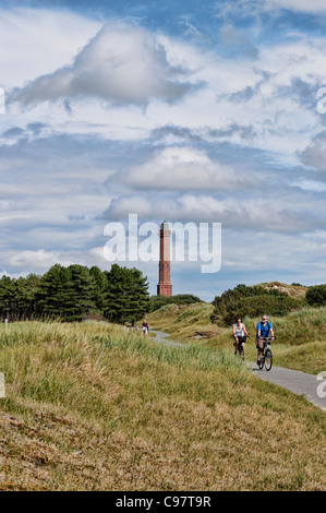 Faro, Nord Stazione Balneare Norderney, Frisia orientale, Bassa Sassonia, Germania Foto Stock