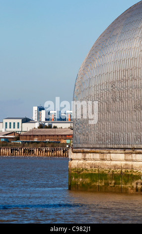 Thames Barrier dettaglio Foto Stock