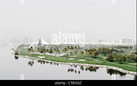 DUBAI CREEK, affacciato sul Dubai Creek Golf Club, Dubai, Emirati Arabi Uniti, Medio Oriente Foto Stock