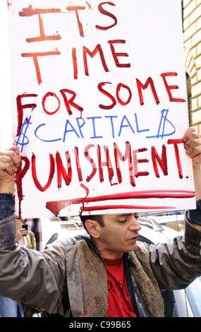 Ottobre 15, 2011, occupano Wall Street Foto Stock