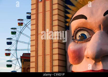 Il Luna Park - Sydney storico parco divertimenti in Milson del punto. Sydney, Nuovo Galles del Sud, Australia Foto Stock