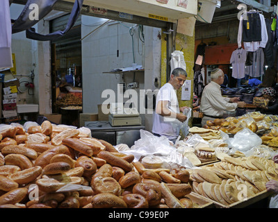 Panificio a Gerusalemme mercato all'aperto Foto Stock