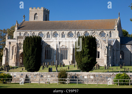 Chiesa di St Margaret, Cley accanto al mare, Norfolk Foto Stock