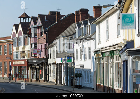 High Street, Great Dunmow, Essex, Regno Unito. Foto Stock